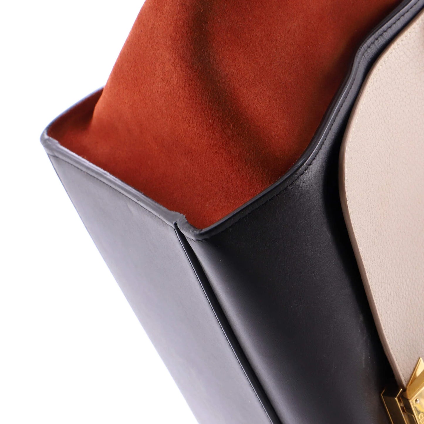 Celine Tricolor Trapeze Bag Leather Small