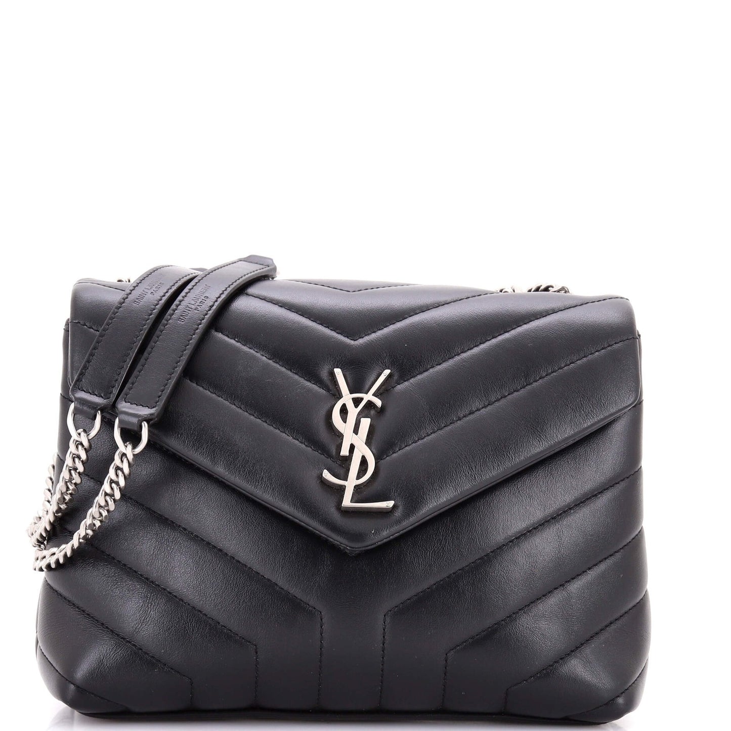 Saint Laurent Loulou Shoulder Bag Matelasse Chevron Leather Small