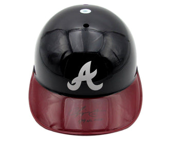 Chipper Jones Hof Signed/Ins Mlb Batting Helmet
