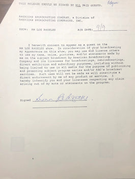 Lynn Redgrave Autographed Contract (Jsa)