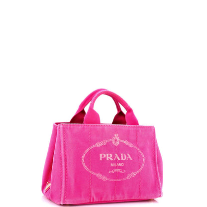 Prada Canapa Tote Canvas Mini