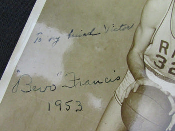 Bevo Francis Rio Grande College Signed 8X10 Photo 113 Points Psa/Dna 134155