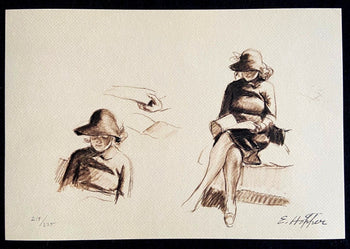 Edward Hopper Lithograph Certified - 1986 (Georgia O'Keeffe Francis Bacon)