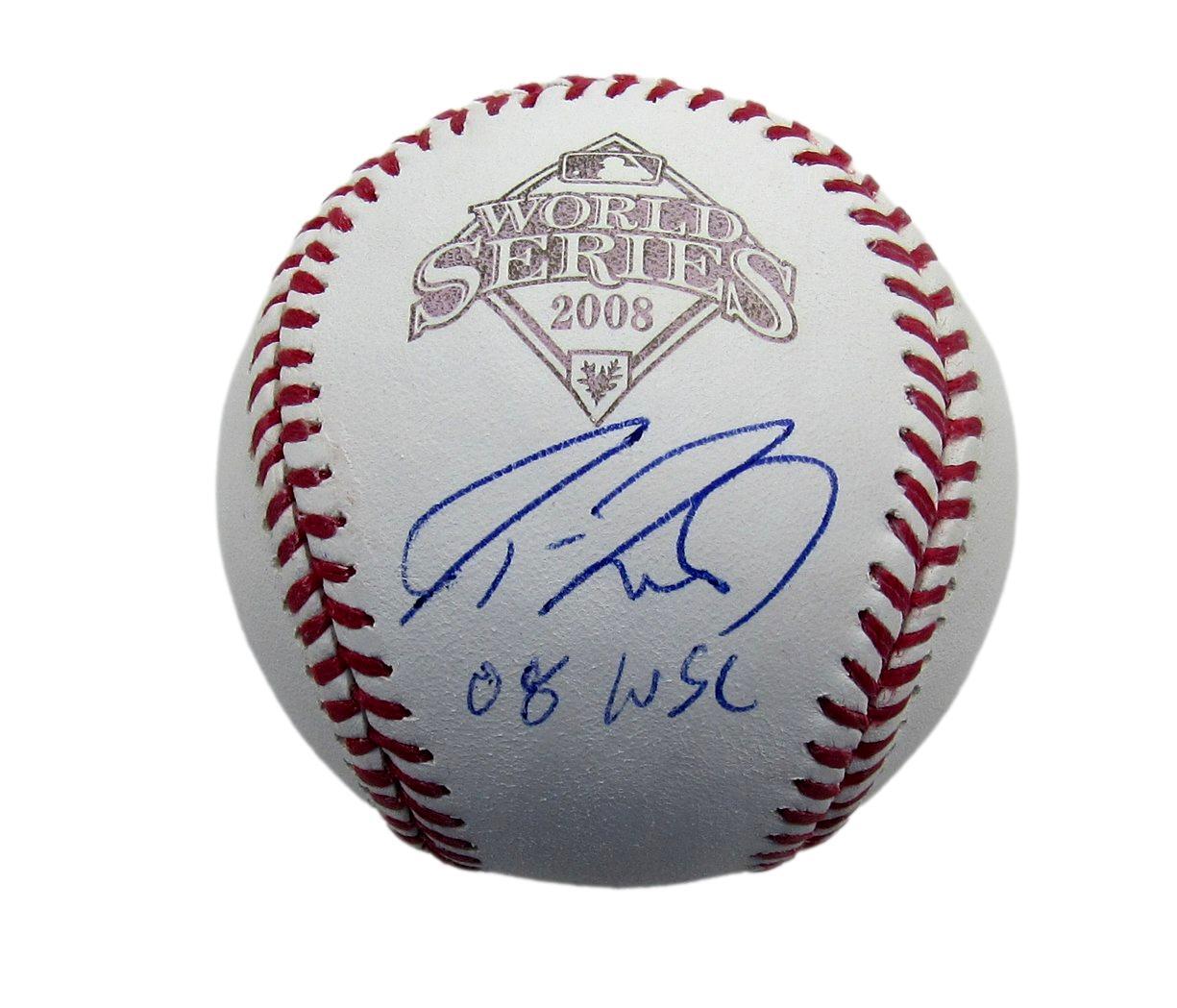 Jason Werth Signed/Inscribed 2008 World Series Baseball Phillies Jsa 190784