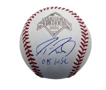 Jason Werth Signed/Inscribed 2008 World Series Baseball Phillies Jsa 190784
