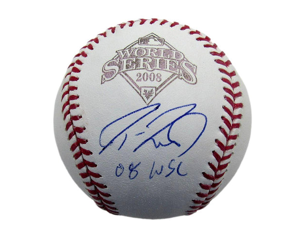 Jason Werth Signed/Inscribed 2008 World Series Baseball Phillies Jsa 190784