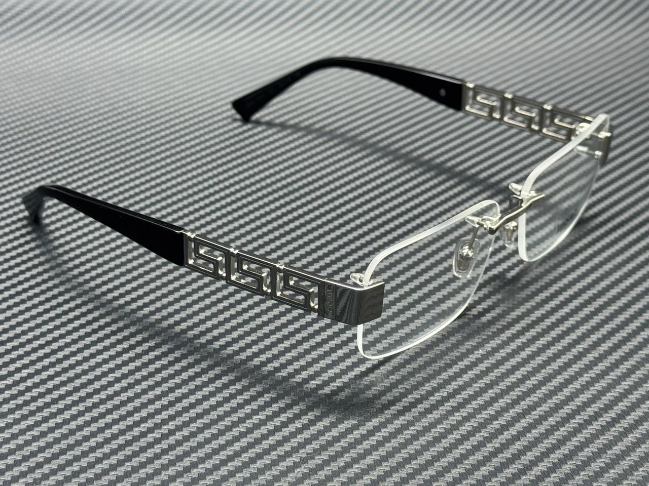 Men's Silver Eyeglasses Versace Ve1310 1001 56 mm