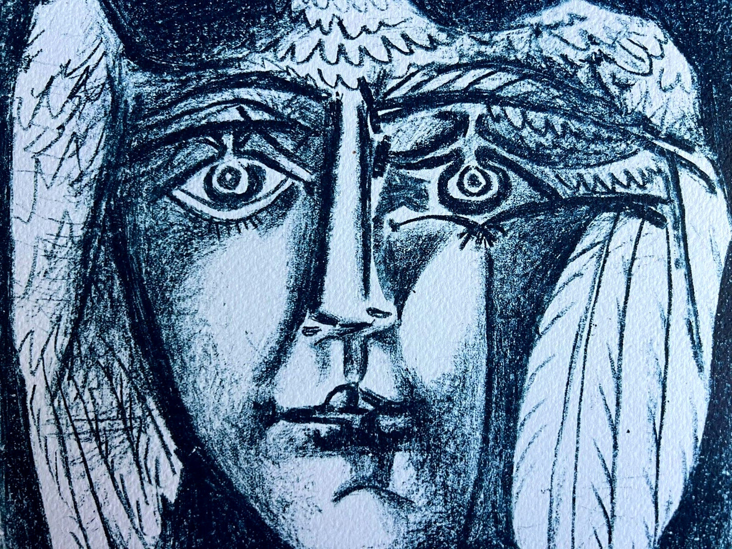 Pablo Picasso Lithograph Coa Signed In Pen Numbered By Hand Stamped Crayon