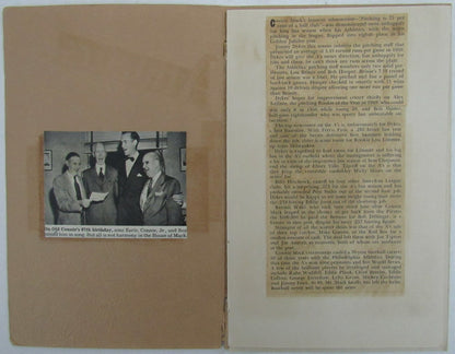 1951 Philadelphia A'S Athletics Scrapbook   21 Autographs Signed Photos 158194