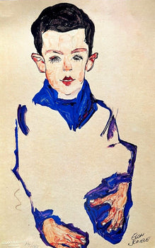 Egon Schiele Lithograph C.O.A. Signed In Pen Numbered In Pencil Crayon (!80)