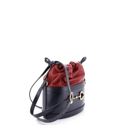 Gucci Horsebit 1955 Bucket Crossbody Bag Leather Small