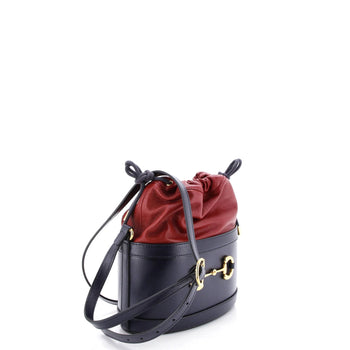 Gucci Horsebit 1955 Bucket Crossbody Bag Leather Small