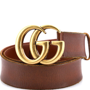 Gucci Gg Marmont Belt Leather Wide