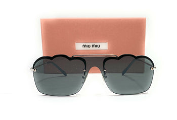 MIU MIU SMU 55U 1BC-175 Dark Grey Flash Silver
