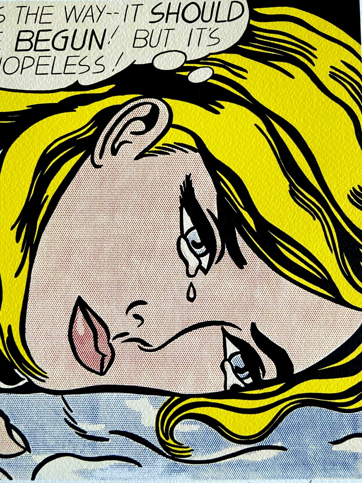 Roy Lichtenstein Lithograph Coa Signed Numbered