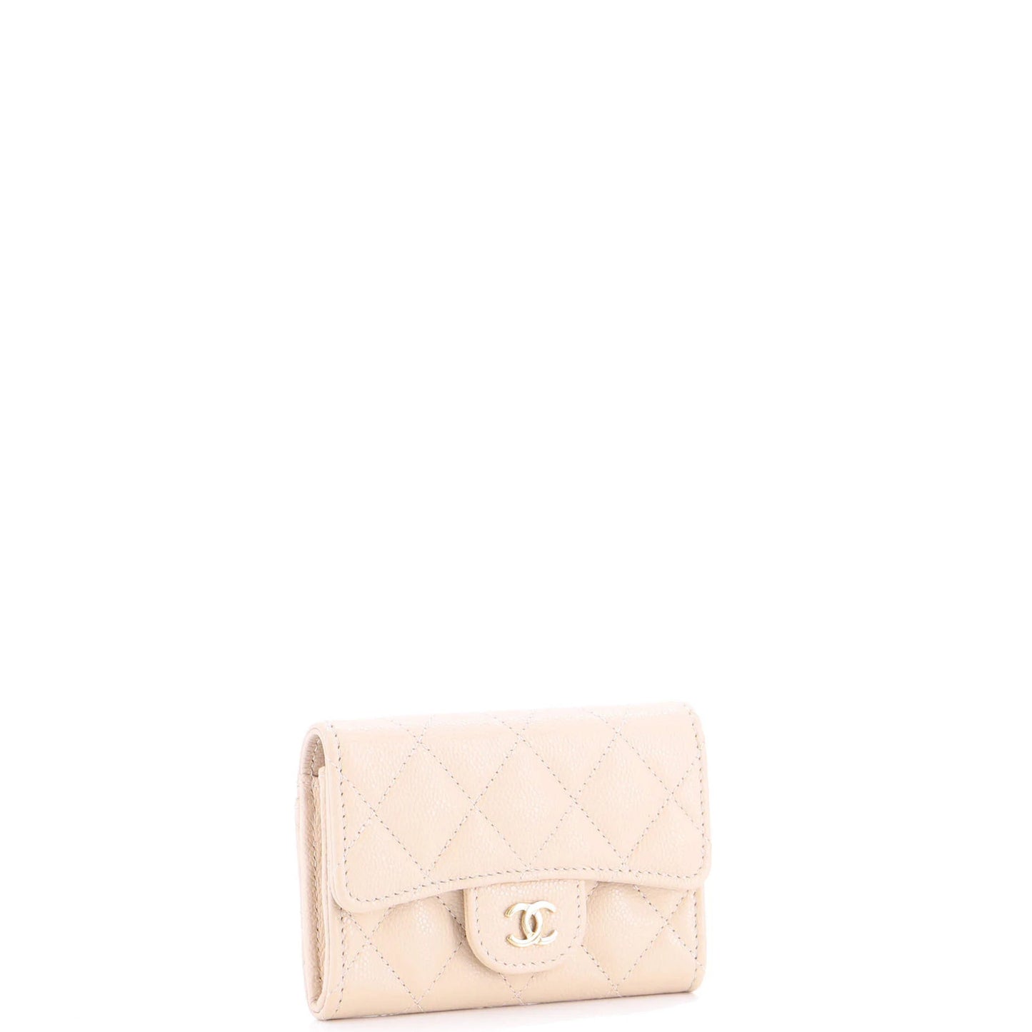 Chanel Classic Flap Card Case Quilted Caviar