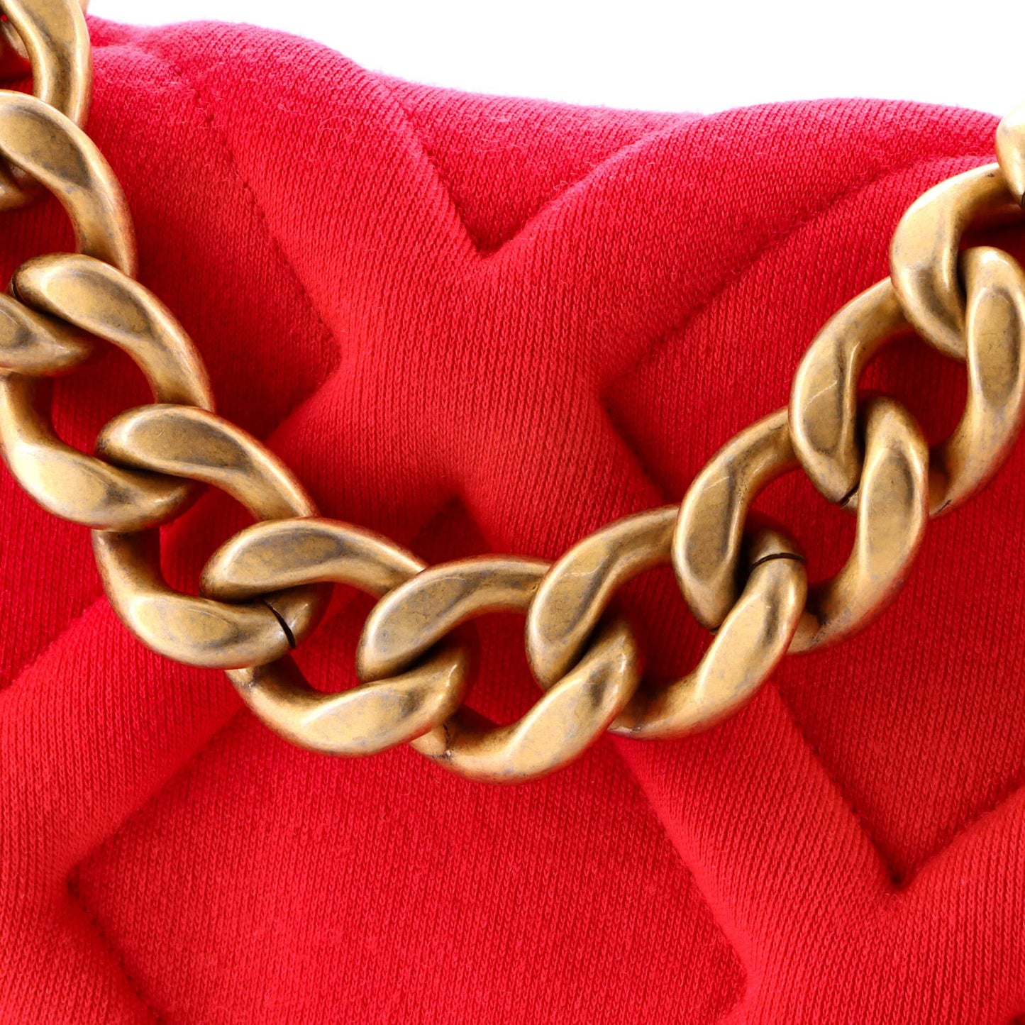 Chanel 19 Flap Bag Quilted Jersey Medium