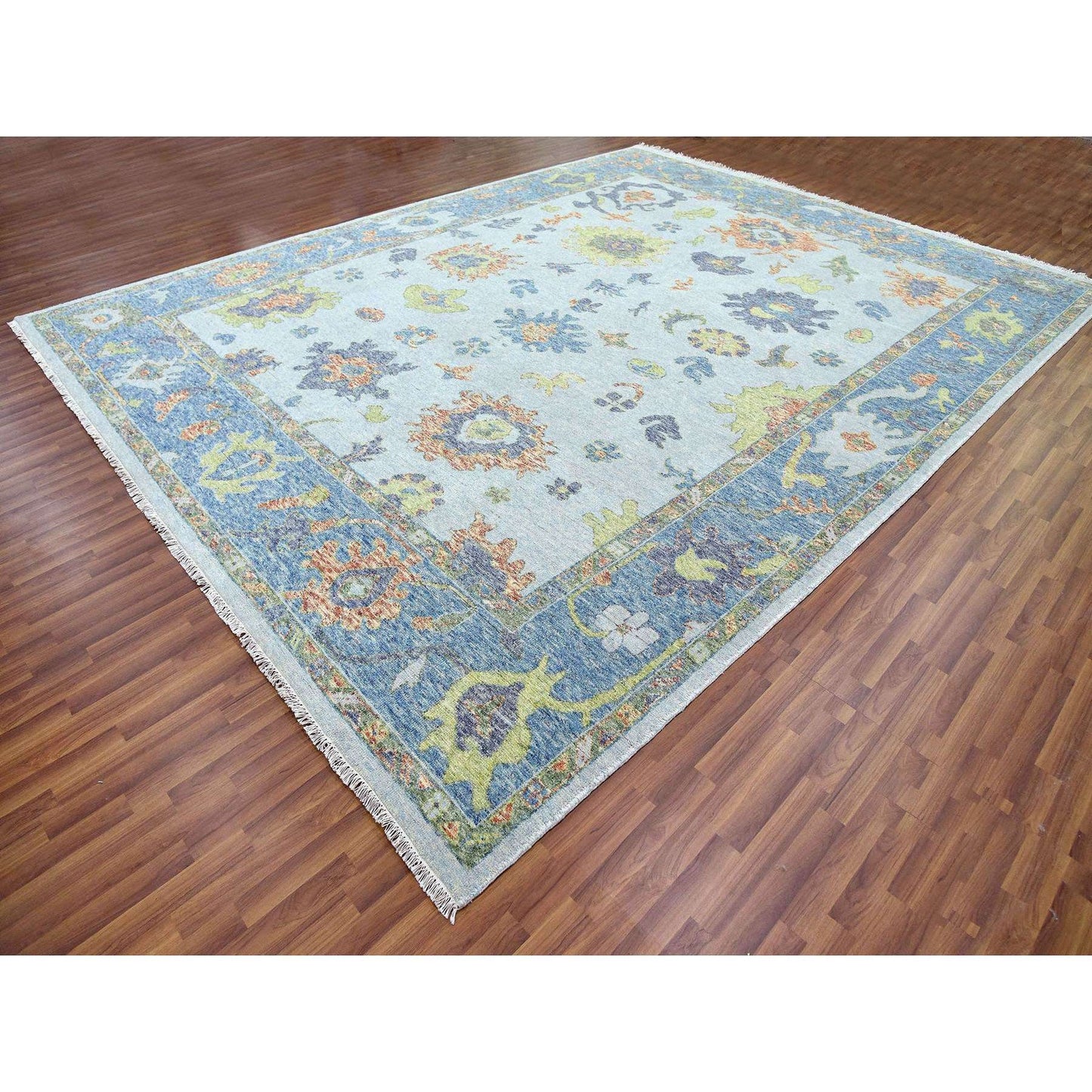 12'X15'3" Oushak Re Imagined,Wool Hand Knotted Oversize,Oriental Rug