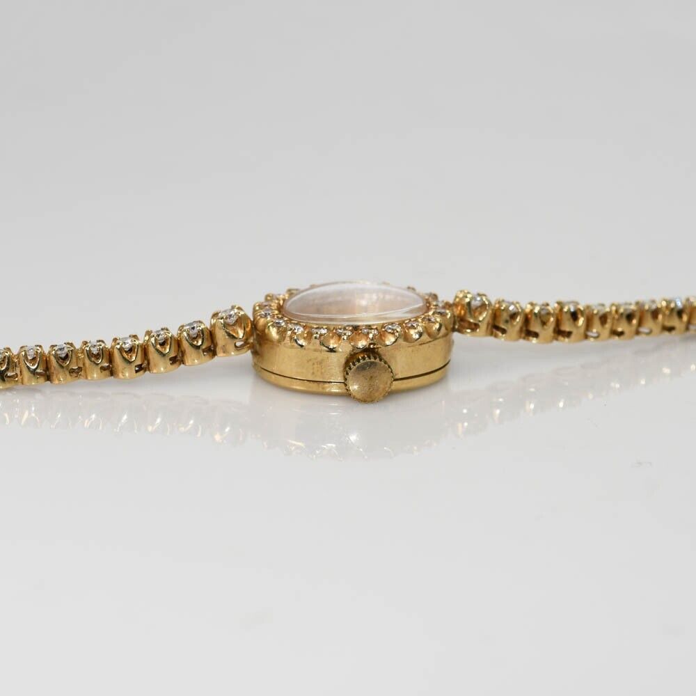14K Yellow Gold Vintage Swiss Croton Diamond