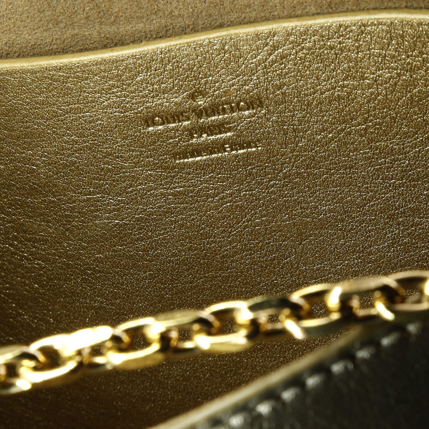 Louis Vuitton Love Note Chain Clutch Leather