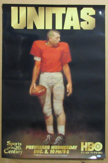 Johnny Unitas Signed/Autographed 27X40 "Unitas"