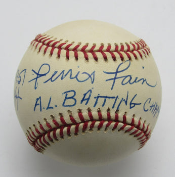 Ferris Fain Signed/Inscribed Oal Baseball Chicago White Sox 196326
