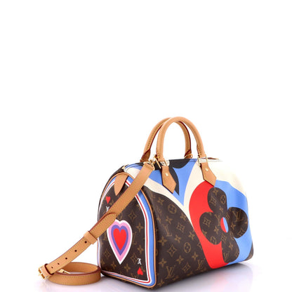 Louis Vuitton Speedy Bandouliere Bag Limited Edition Game On Monogram Canvas 30