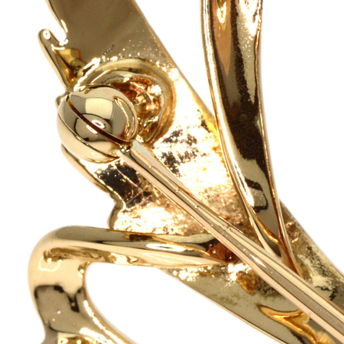 Mikimoto   Brooch Pearl Pearl Diamond K14 Yellow
