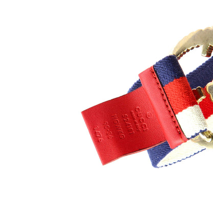 Gucci Gg Torchon Web Belt Canvas Wide