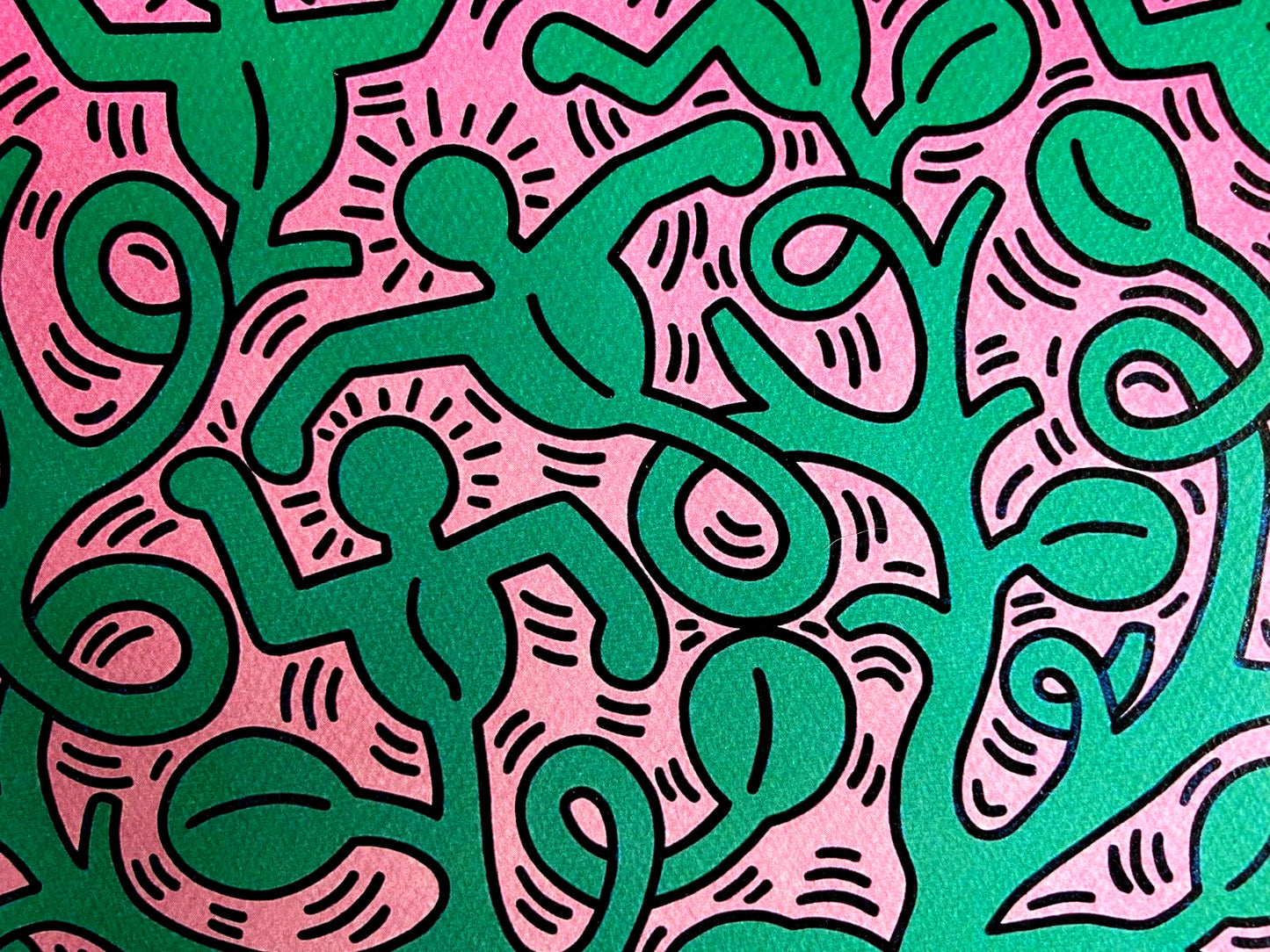 Keith Haring Lithograph Coa Signed In Pen Numbered In Pencil By Hand 180 Copies