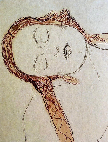 Gustav Klimt Lithograph Coa Signed (Egon Schiele Edgar Degas )
