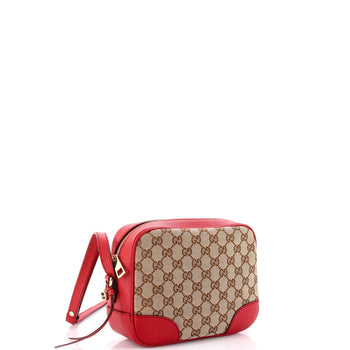 Gucci Bree Disco Crossbody Bag Gg Canvas With Leather Mini