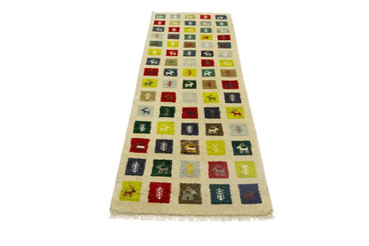Handmade Pictorial Tribal Indo-Gabbeh Oriental