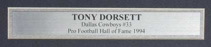 164030 Tony Dorsett HOF Cowboys Signed/ Autographed 11x14 Photo Framed PSA/ DNA