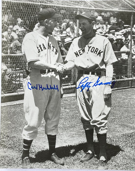 Carl Hubbell Lefty Gomez Autographed 8X10 Baseball Photo (Beckett)
