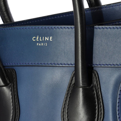 Celine Bicolor Luggage Bag Leather Micro