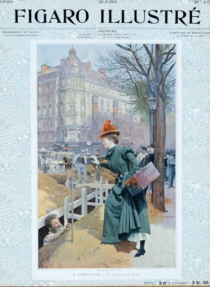Le Trottin Paris By Lemeunier For Figaro Illustre 1898 Original Vintage Poster