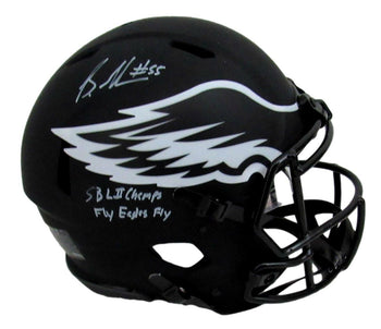 Brandon Graham Signed/Inscr Eagles Eclipse Authentic Full Size Helmet Jsa 156350