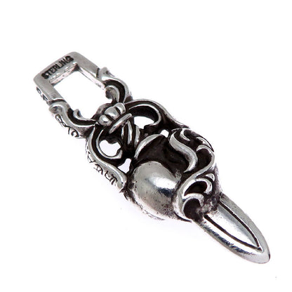 Chrome Hearts *Dagger heart with invoice Pendant