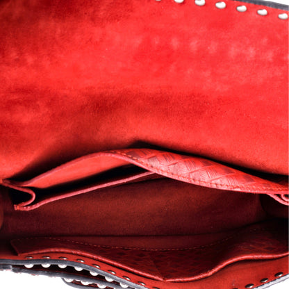 Christian Dior J'Adior Flap Bag Studded Embossed Leather Medium