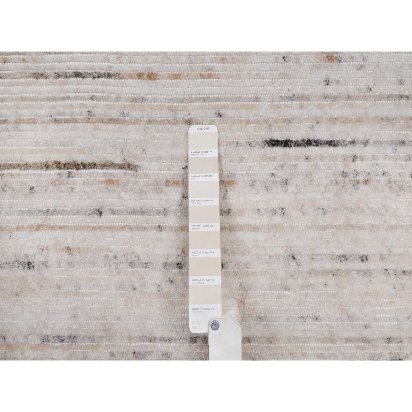 9'1"X12' Ivory Modern Design Indoor Outdoor Hand Loomed Oriental Rug