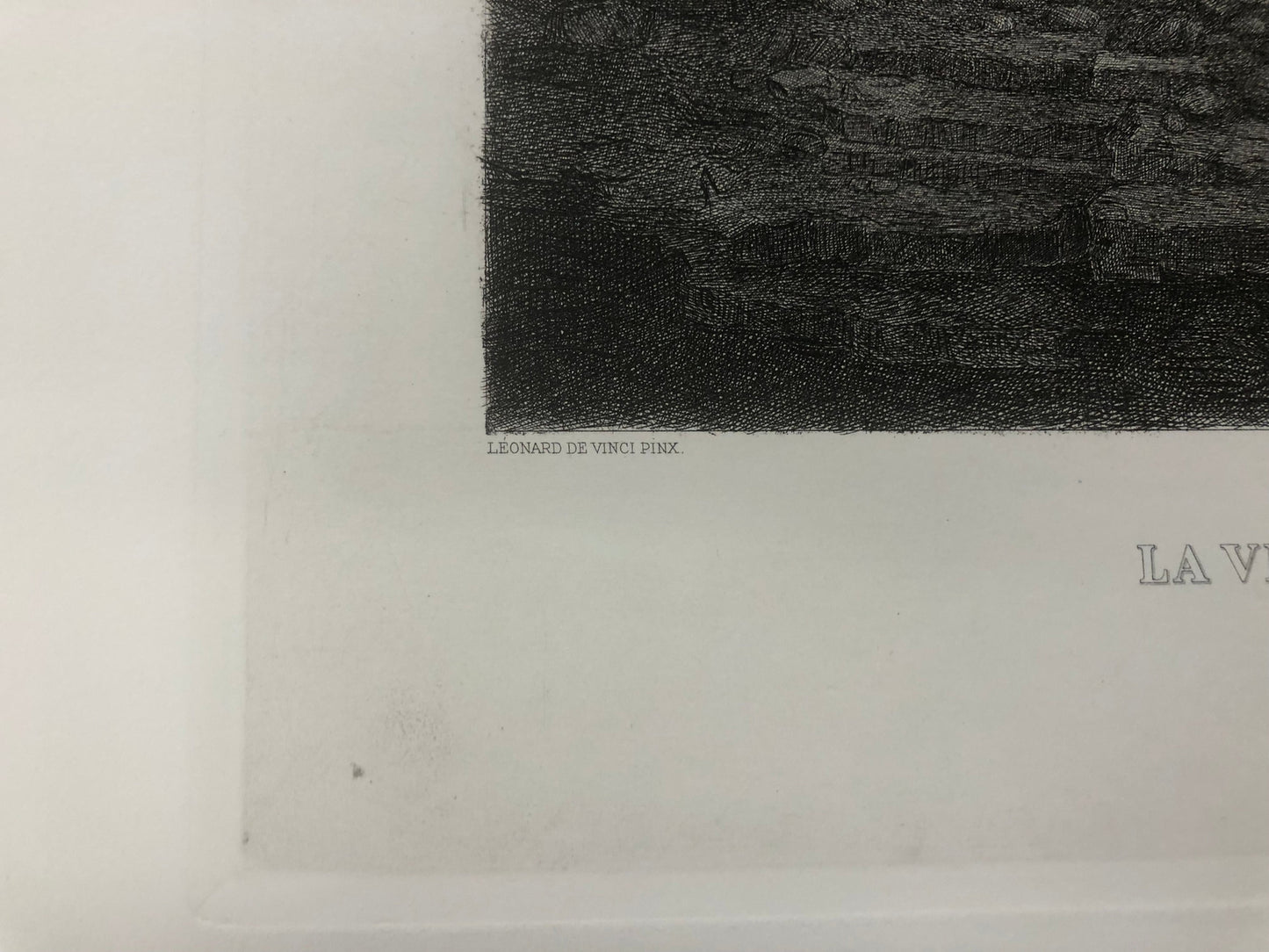 Leonardo Da Vinci La Vierge L'Enfant Jesus Et St. Anne " Etching