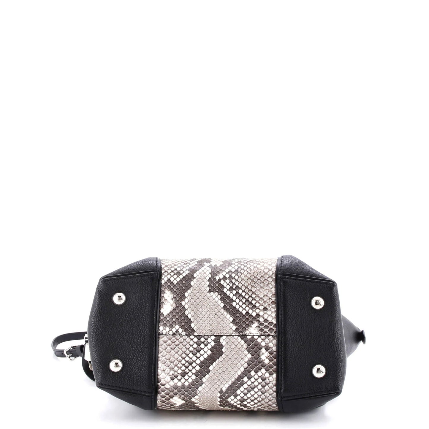 Louis Vuitton Soft Lockit Handbag Leather And Python Pm