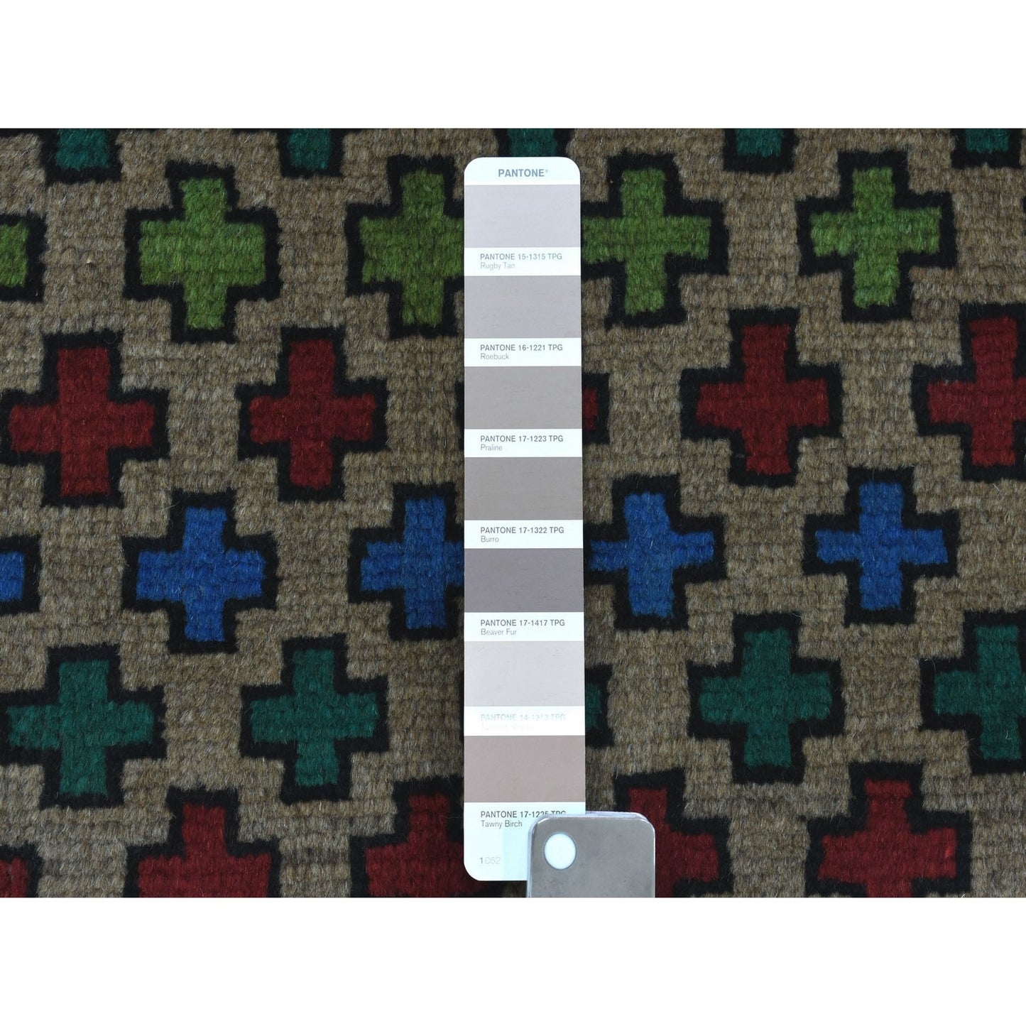 3'4"X4'9" Hand Made All Over Design Pure Wool Colorful Afghan Tribal Rug