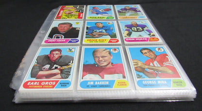 1968 Topps Football Card Complete Set (1-219)