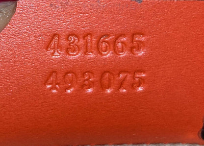 Gucci Sylvie Top Handle Bag Guccissima Leather With Applique Medium