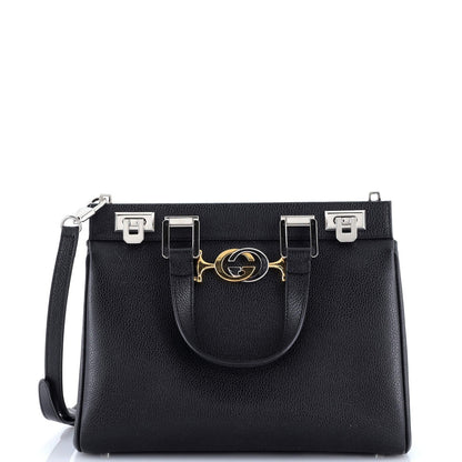 Gucci Zumi Top Handle Bag Leather Small