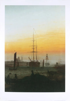 Caspar David Friedrich The Greiwalden Harbor 