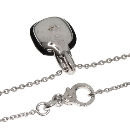 Gold Pomellato Capri Onyx Diamond Necklace K18 White