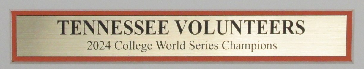 Tennessee Volunteers 2024 World Series Champions Knoxville Sentinel Framed 91304